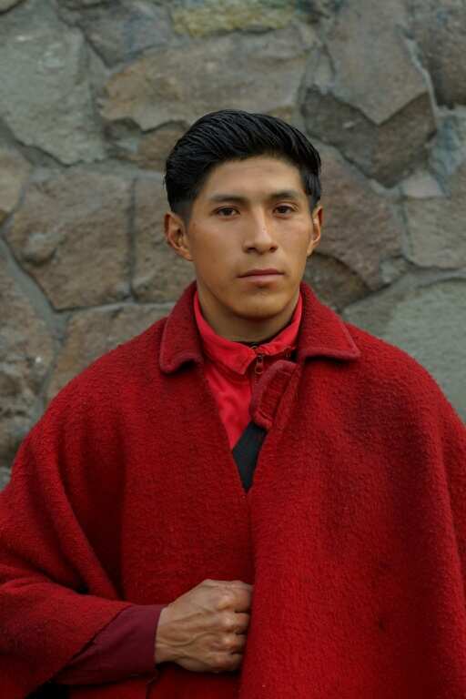 Ecudoran Ruben Chaluisa works as a mason in the town of Zumbahua