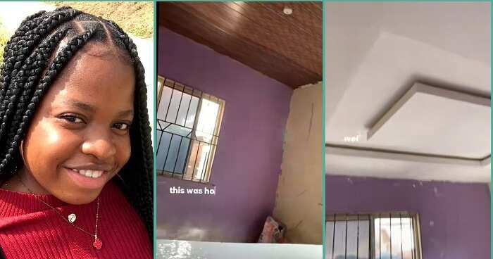 Lady causes buzz online as she shows off costly renovation she made in rented house
