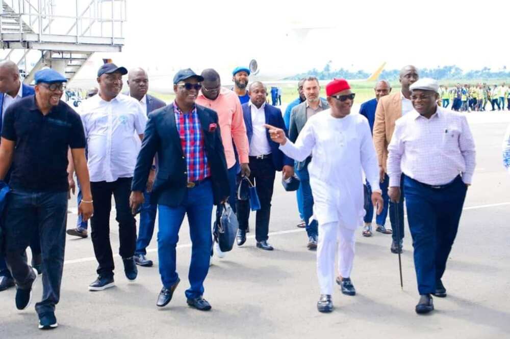 Governor Wike arrives Port Harcourt Governor Wike arrives Port Harcourt
