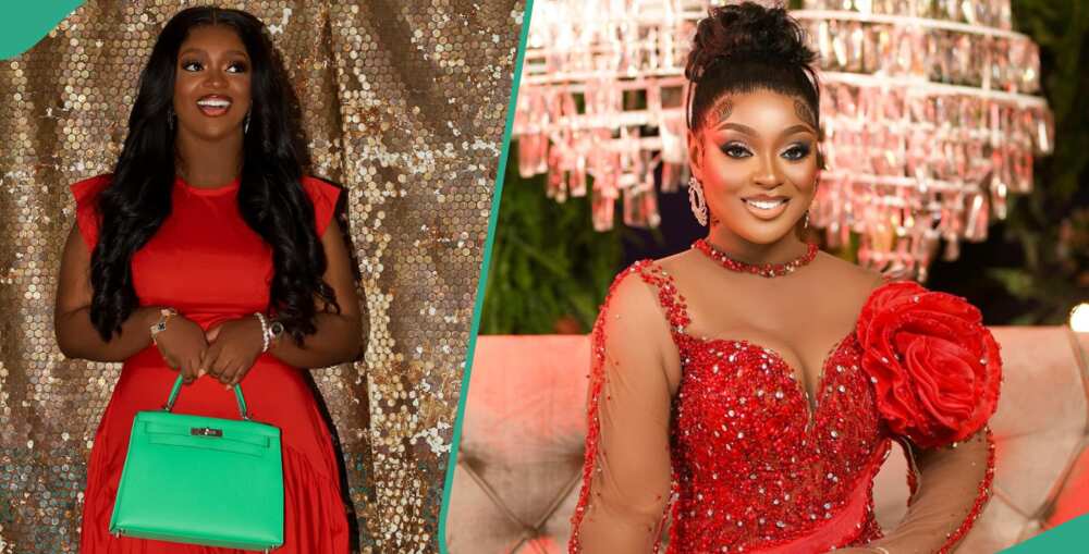 Jackie Appiah stuns in red dress and designer bag