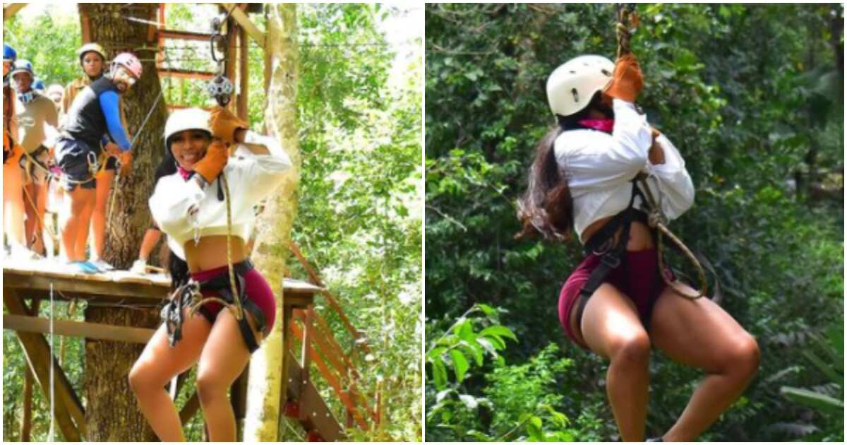 Amid pregnancy rumours Mercy Eke flaunts flat stomach as she vacations in Mexico, shares fun photos