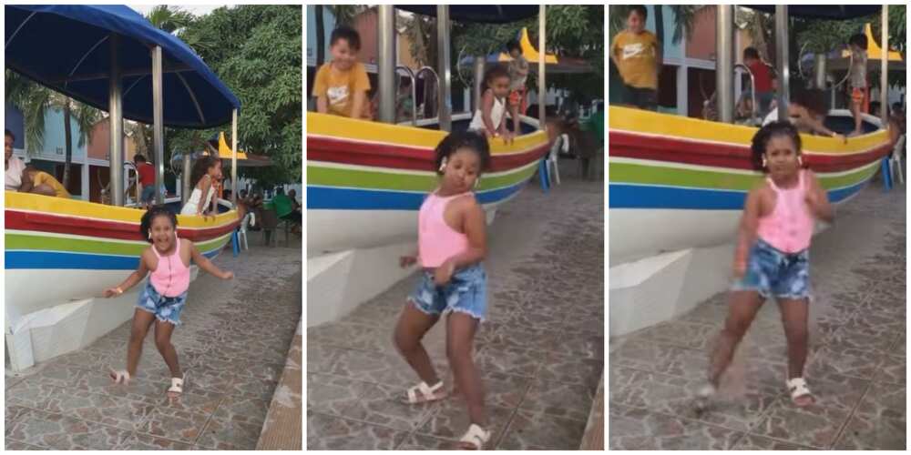 Cute video shows little Columbian girl serving clean legwork as she danced hard to afrobeats, impresses Nigerians