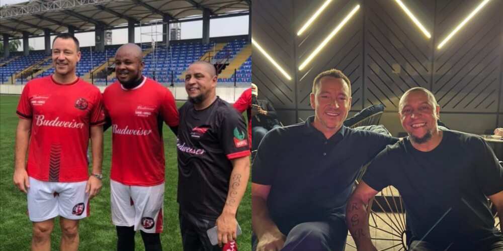 John Terry and Roberto Carlos train with Ezenwa, other Nigerian stars in Lagos