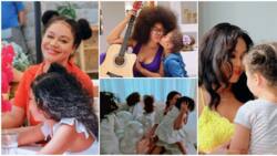 Nadia Buari: 7 Times the actress tried to hide her kids from fans and got caught
