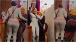 "How many leggings shim wear?" Fans ask as clip of Bobrisky & Moyo Lawal shaking their bum on camera trends