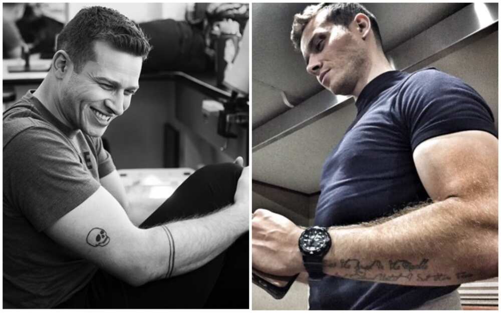 Oliver Stark tattoos
