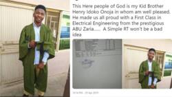 Nigerian man celebrates brother who made first class in electrical engineering from ABU