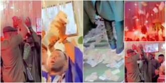 Money rains heavily at a wedding ceremony in Benin as big boys turn party to giveaway arena