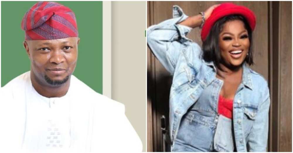 Lagos governorship candidate Jandor and Funke Akindele