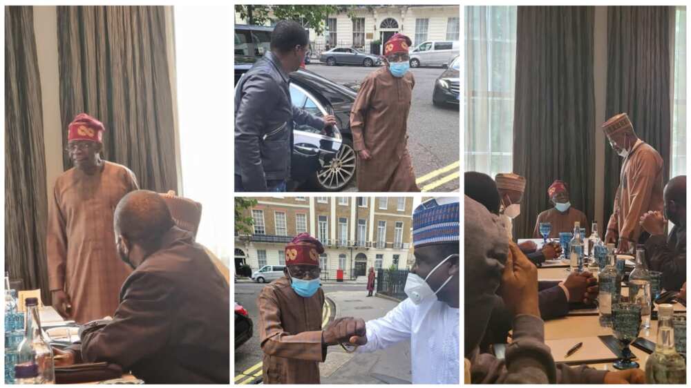 Tinubu received northern lawmakers in London