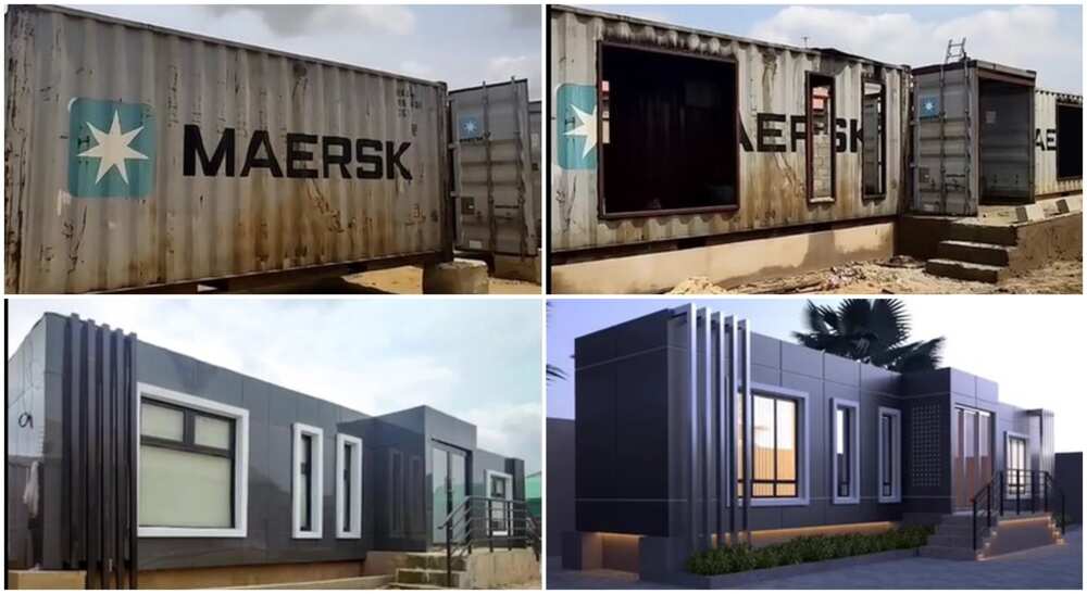 Photos of old container converted into posh mansion