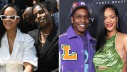 Rihanna and ASAP Rocky have cute barbershop moment, video shows singer fawning over rapper baby daddy