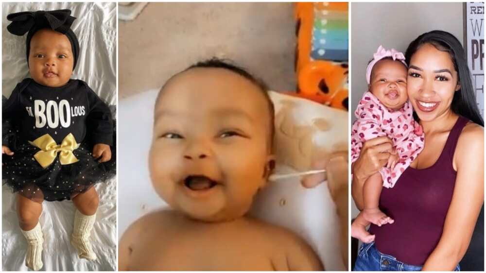 The baby laugh is everything as people praised her.
Photo source: Twitter/Mama Jay
