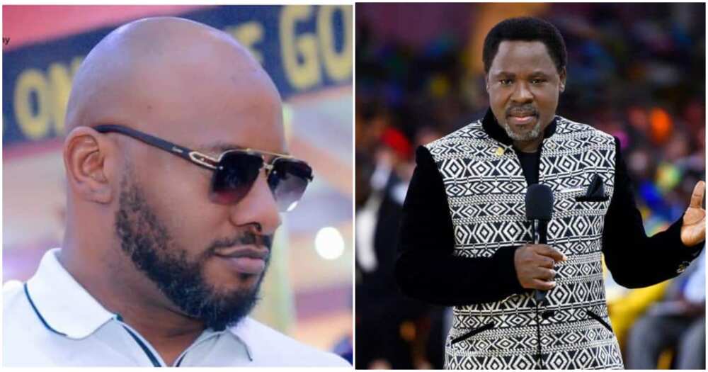 Yul Edochie, late Prophet TB Joshua