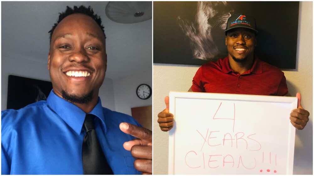 Young Man Celebrates 4 Ywithout alcohol, Rough Life, now CEO of Big US company