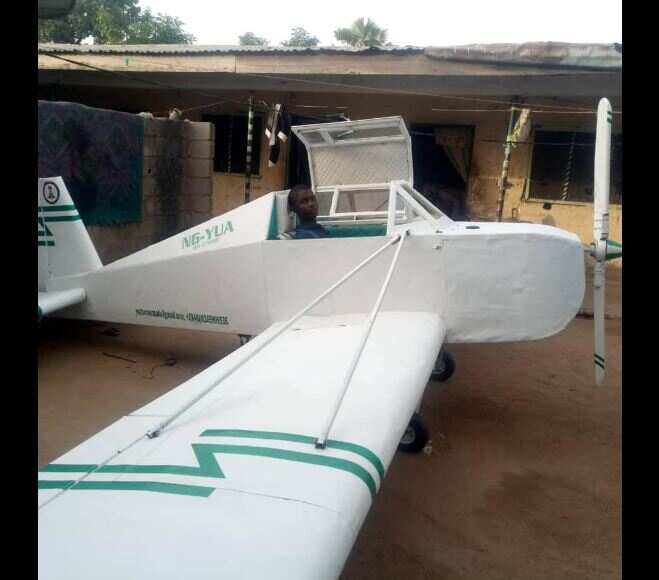 Bravo! 20-year-old Yahya Usman Ahmad constructs airplane model with local materials