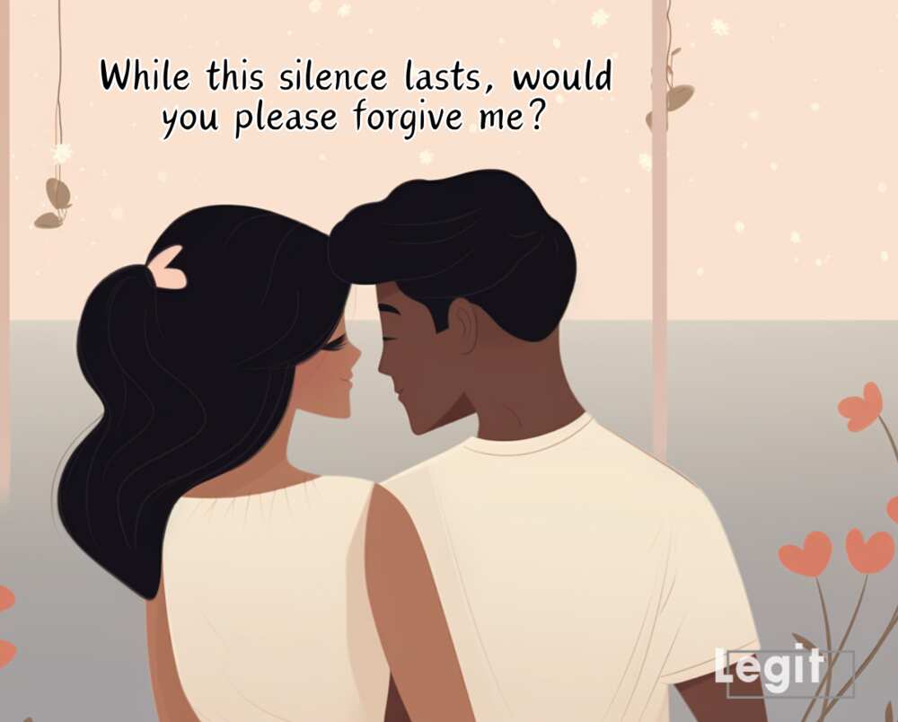 Forgiveness message for a boyfriend