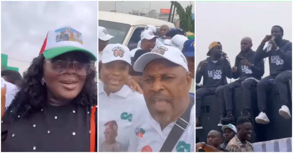 Nigerian celebs marching in support of Tinubu