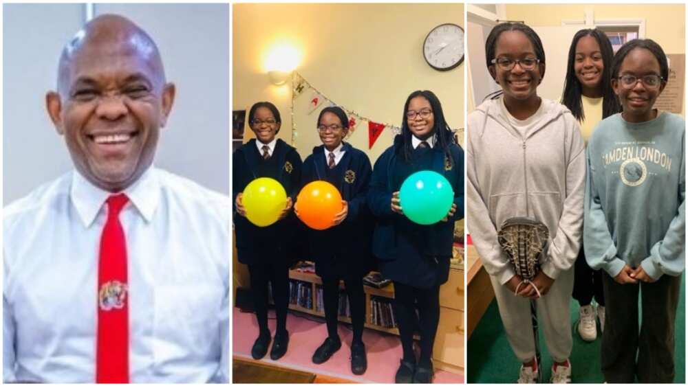 Tony Elumelu shares adorable photos of triplet daughters on their 14th birthday