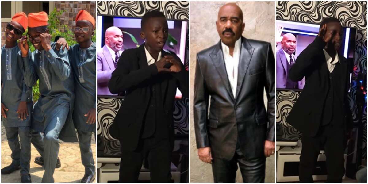 Ikorodu Bois recreate US TV host, Steve Harvey's video to celebrate him on his birthday