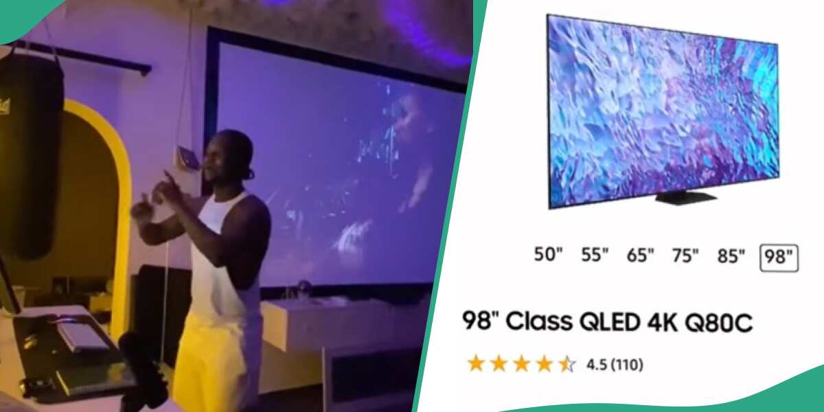 WATCH: With just N300k, Nigerian man creates a television that gives him wide view and clarity
