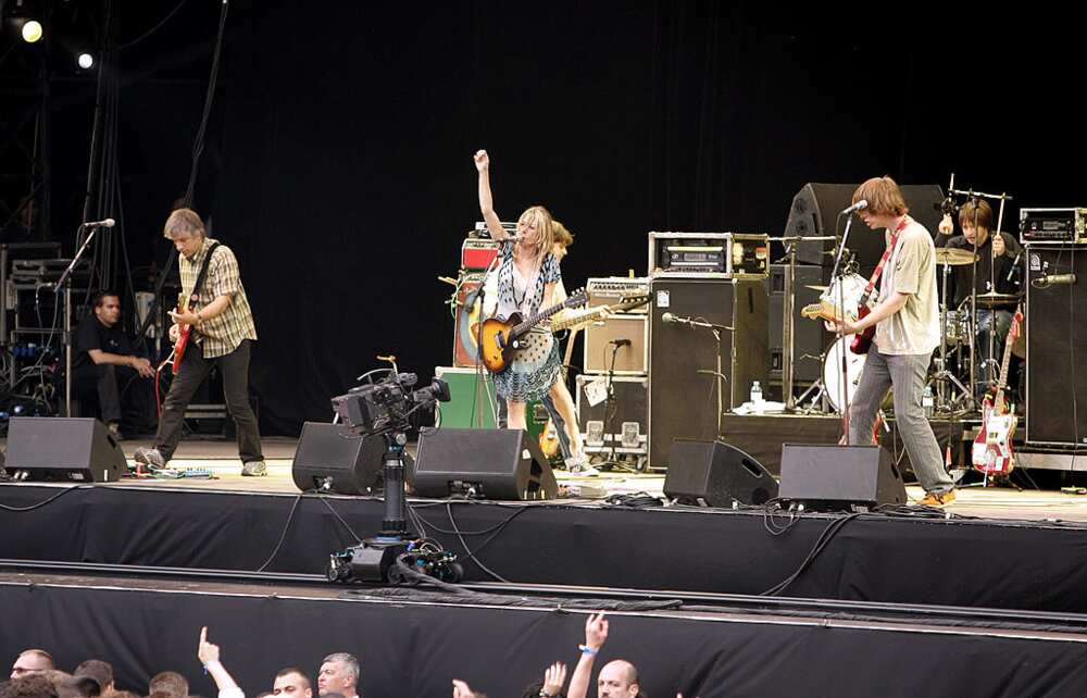 Sonic Youth in Concert at St Cloud National Forest in Paris, France