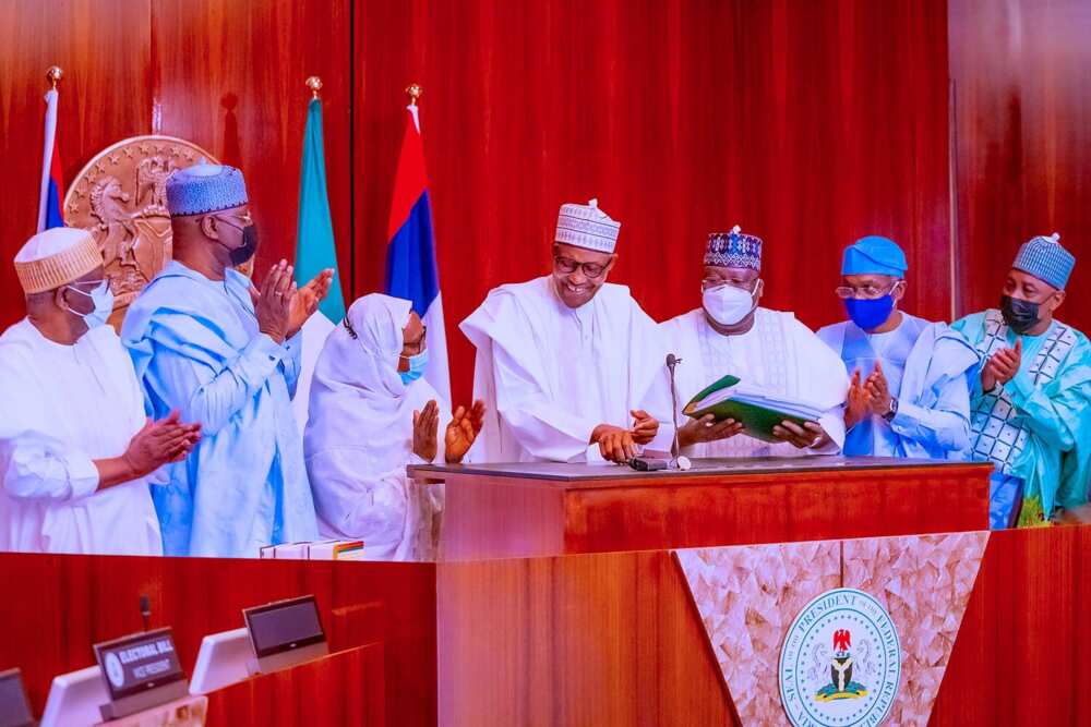 Electoral act: 9th assembly made Buhari sign bill into law.