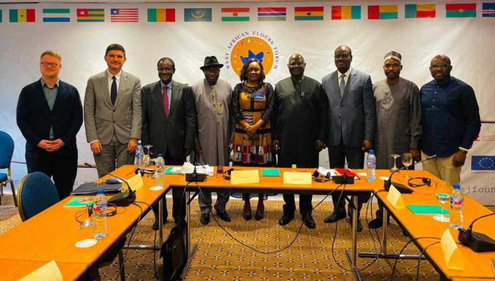 Goodluck Jonathan, Olusegun Obasanjo, West Africa, ECOWAS, Insecurity Goodluck Jonathan, Olusegun Obasanjo, West Africa, ECOWAS, Insecurity