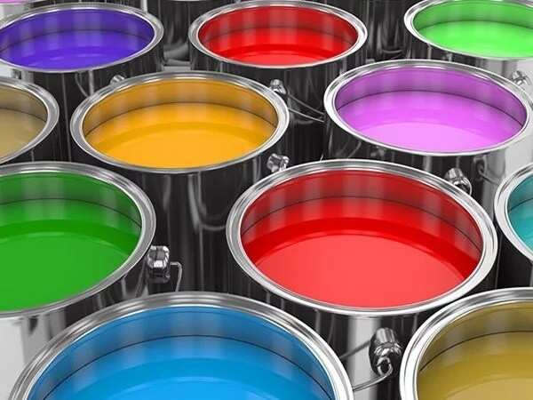 paints of different colors