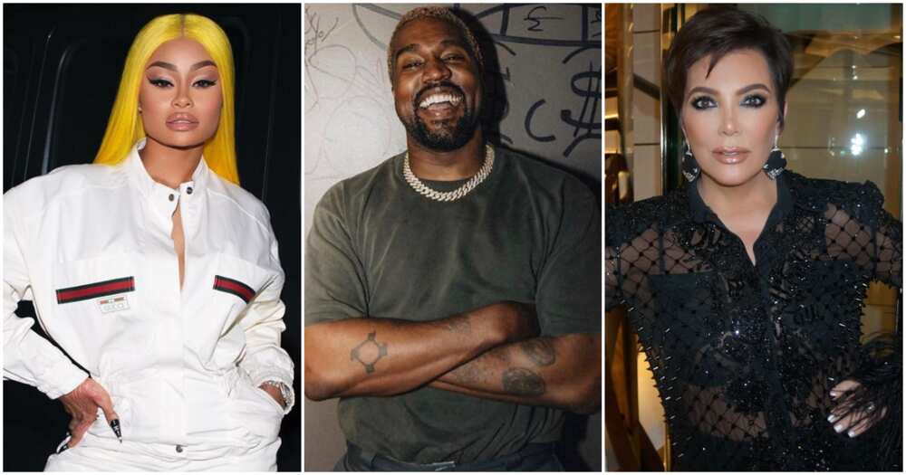 Blac Chyna, Kanye West and Kris Jenner