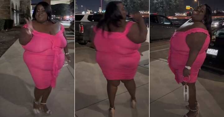 Plus-sized lady with rare shape, confidence