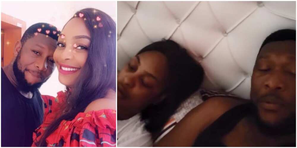 Tchidi Chikere Shares New Video of Him with Wife Nuella Njubigbo in Bed as He Dispels Marriage Crash Rumours
