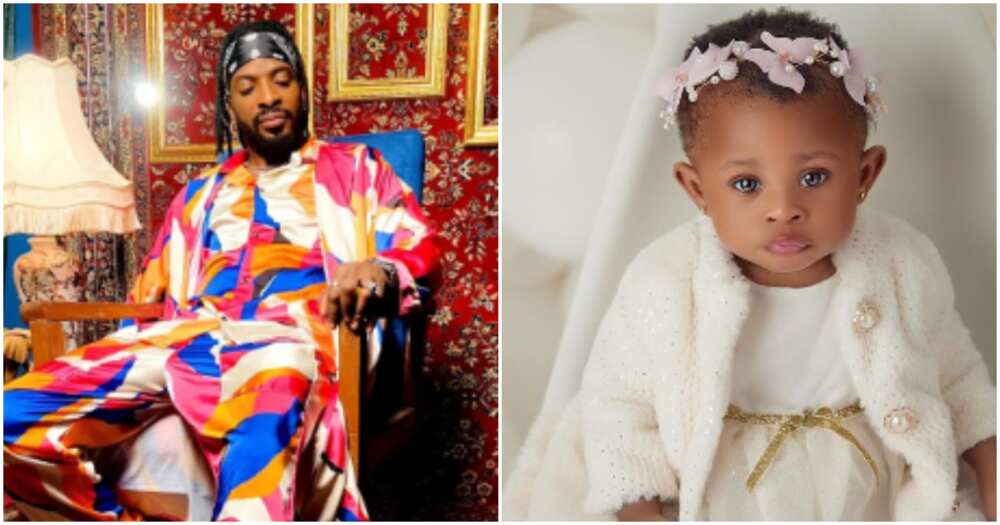 Nigerian singer 9ice and daughter