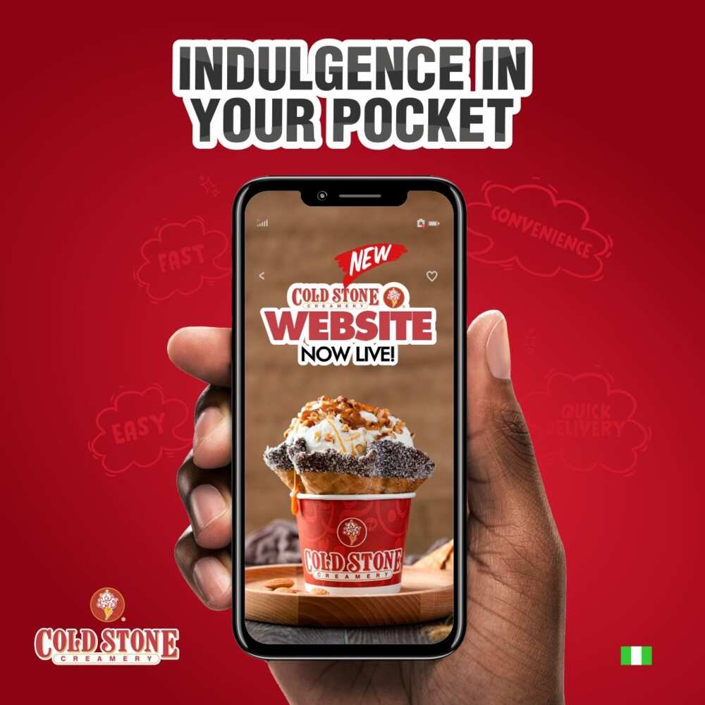 Cold Stone Creamery launches its new website and mobile app