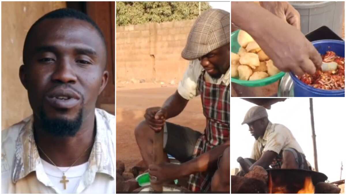 Nigerian graduate turns to akara frying business after years of unemployment, hopes to succeed