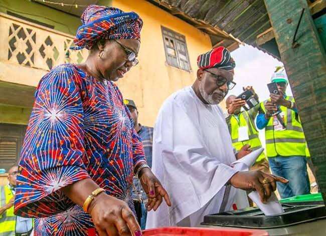 Ondo election: Akeredolu’s wife denies being attacked at a polling unit