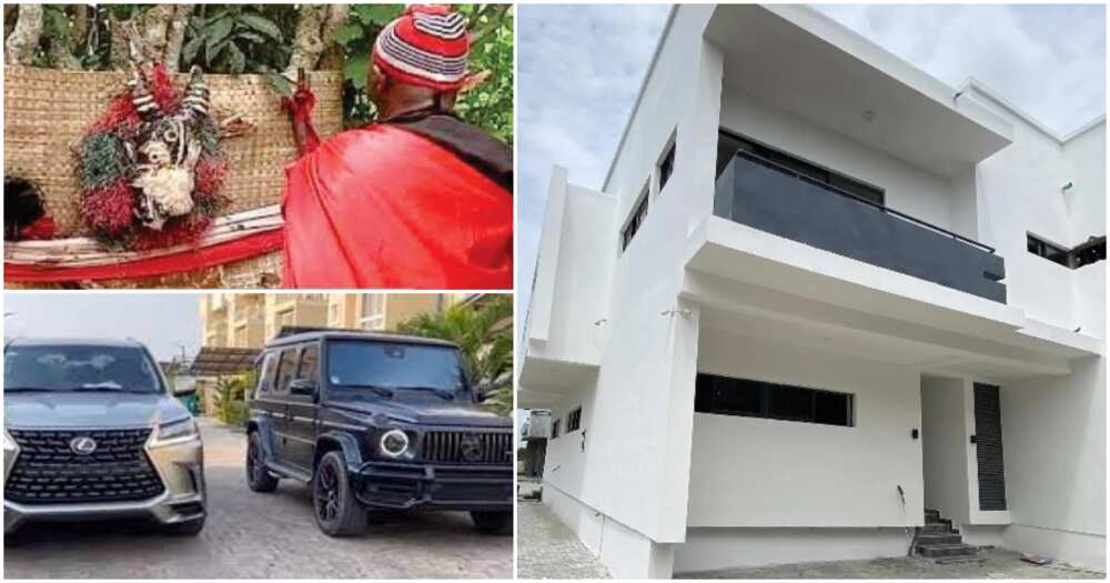 Native doctor, houses, cars