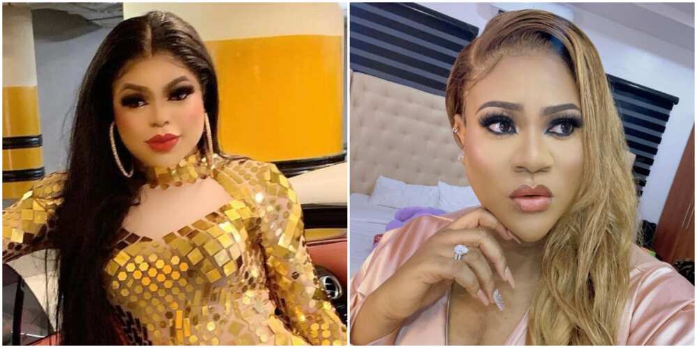 Tattoo drama: Bobrisky and actress Nkechi Blessing fight ugly online, wash dirty linens in public