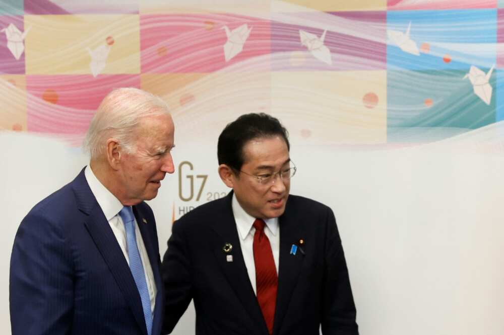 US President Joe Biden, shown here with Japan's Prime Minister Fumio Kishida in Hiroshima ahead of the G7 Leaders' Summit, has leaned heavily on sanctions as a tool to hobble Russia's invasion of Ukraine
