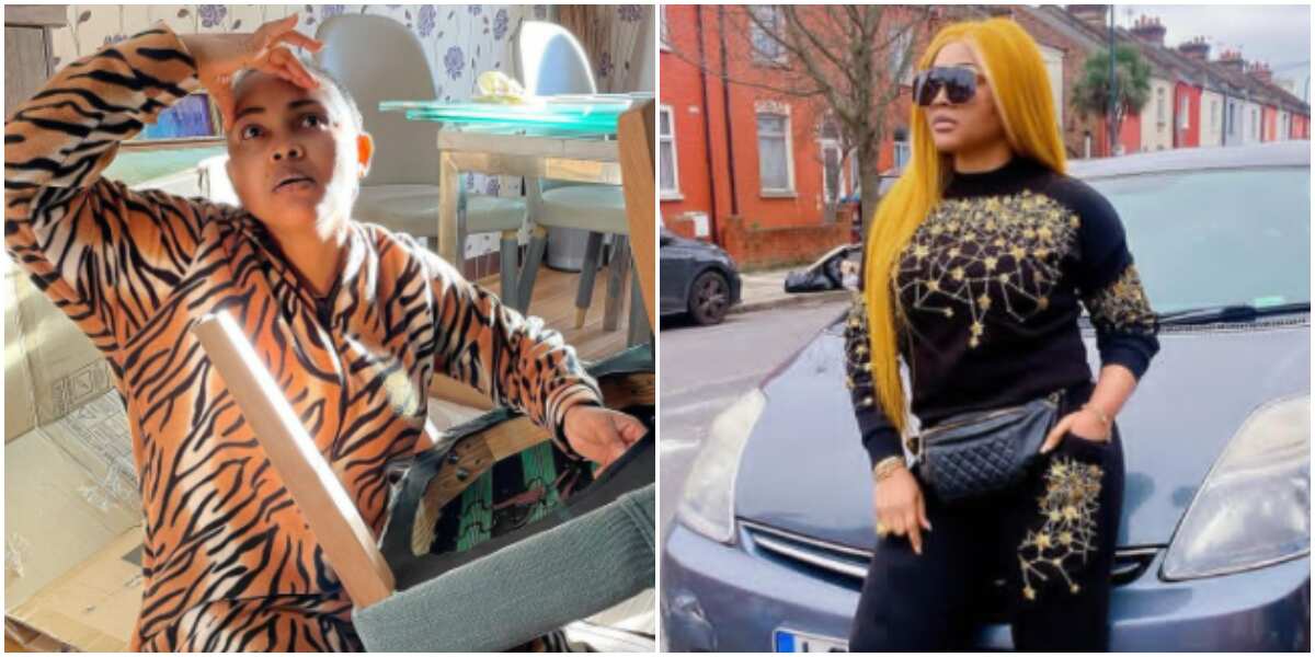 Actress Mercy Aigbe cries out, says moving homes in London is stressful (photo)