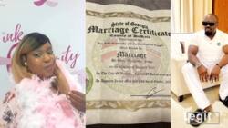 We married in US - Lady who claims marriage to Jim Iyke presents wedding certificate, other evidence
