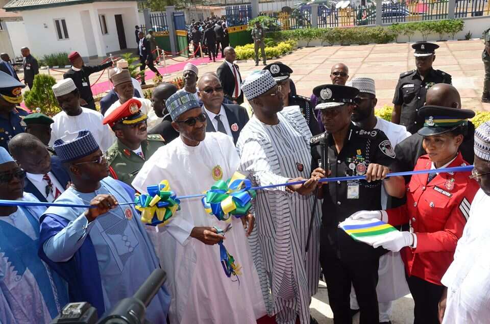 Buhari inaugurates police data centre, electronic surveillance vehicles