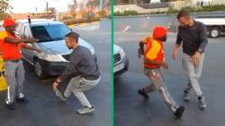Shell petrol attendant and motorist perform energetic dance, video leaves SA in tears