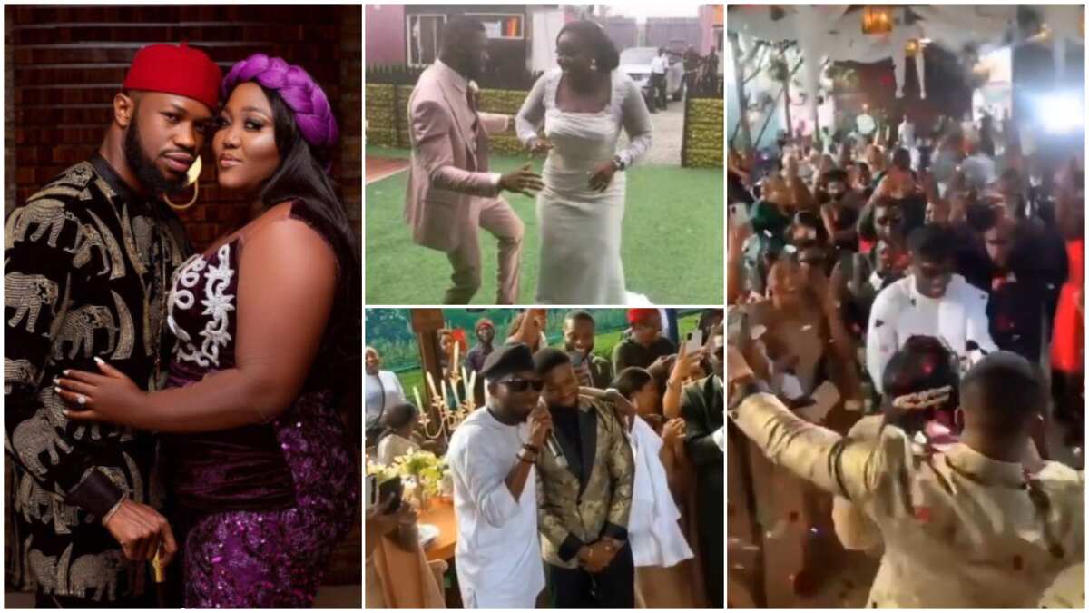 Photos, videos as actor Stan Nze and Blessing gets married in great style, Timi Dakolo honours them with songs