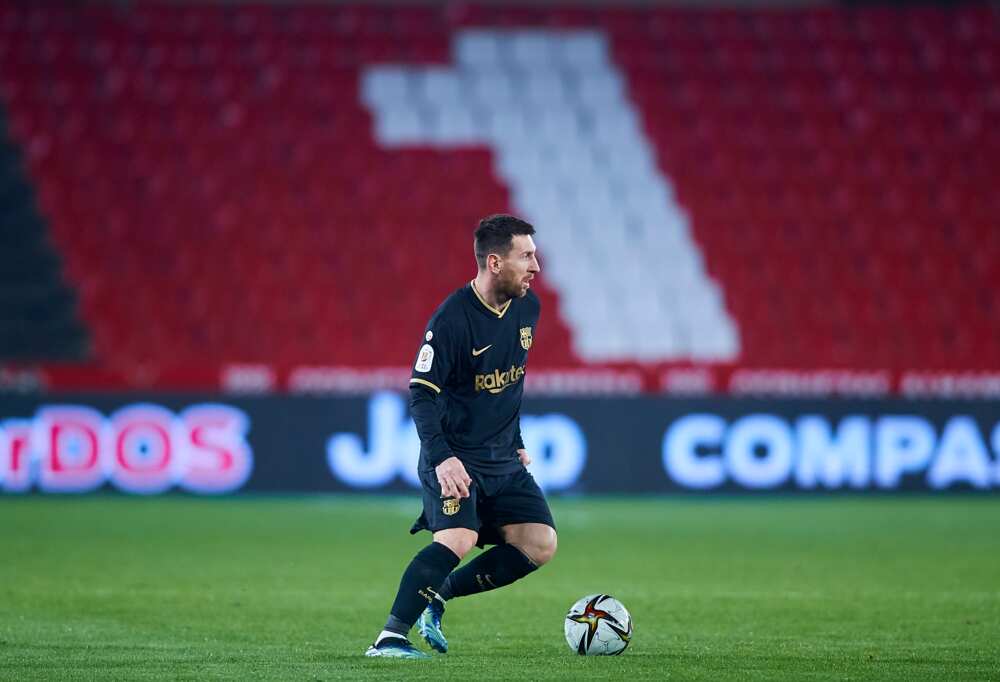 Lionel Messi in action for Barcelona.