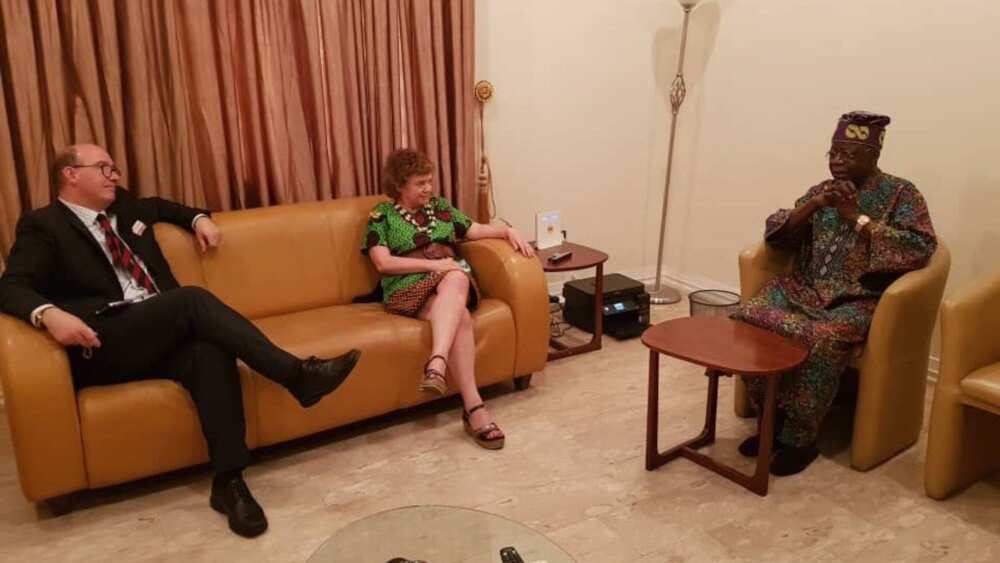 UK envoy to Nigeria meets Tinubu in Lagos (photo)