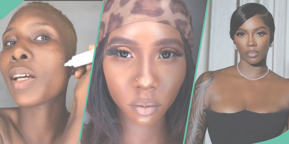 Makeup artist transforms herself to Tiwa Savage