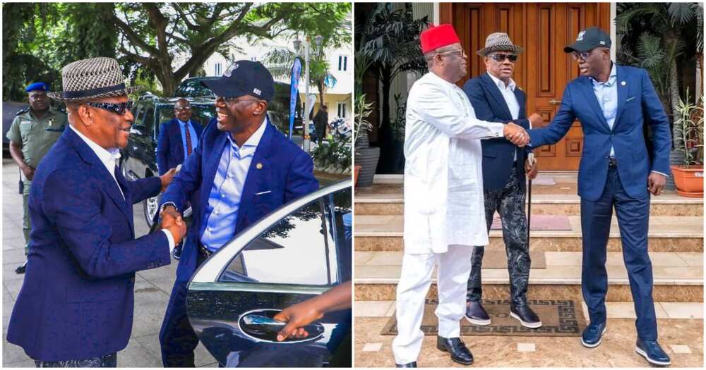 Governor Nyesom Wike, Rivers state, APC governors, Dave Umahi, Lagos state governor, Sanwo-Olu