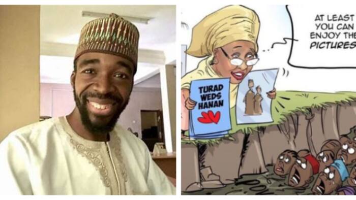 Why I did controversial artwork on Aisha Buhari, daughter's wedding - Cartoonist finally speaks