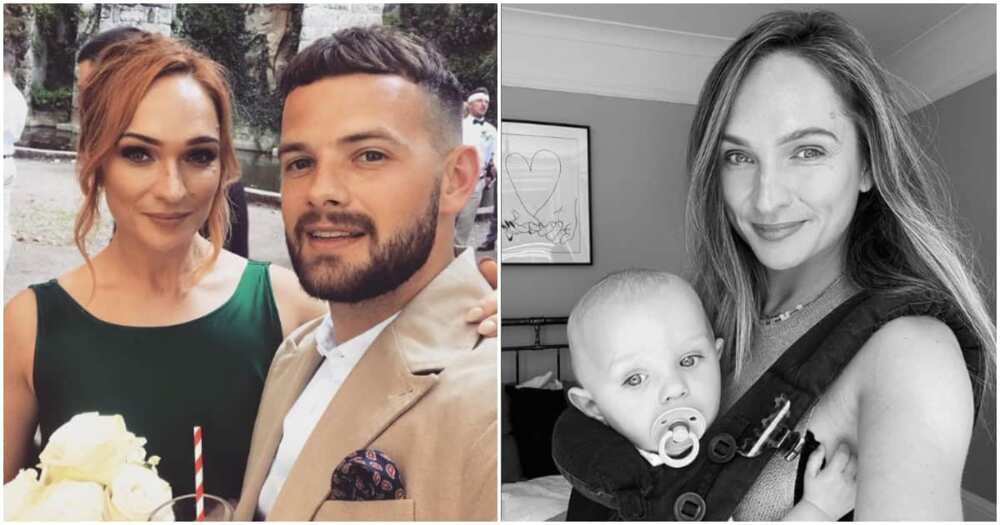 Tom Mann, his late fiance Dani Hampson and son Bowie. Tom Mann, his late fiance Dani Hampson and son Bowie.